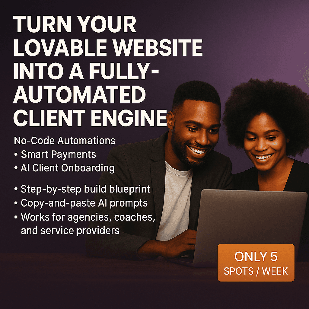 Turn Your Lovable Website Into an Automated Client Engine