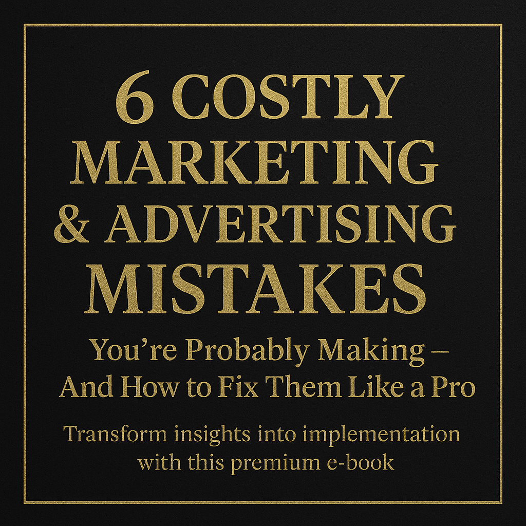 6 Costly Marketing & Advertising Mistakes You’re Probably Making — And How to Fix Them Like a Pro